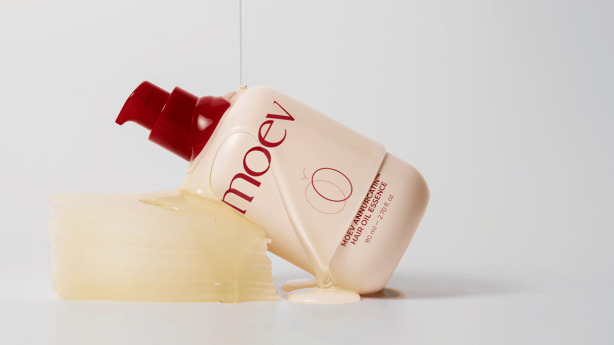 MOEV Annurcatin Hair Oil Essence 80ml – näringsrik hårolja med Annurca-äpple och biotin som stärker, mjukgör och ger håret naturlig glans utan att tynga ner.