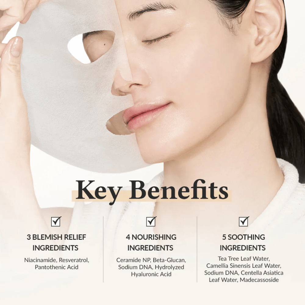 Dr. Althea 345 Relief Cream Mask niasiiniamidilla, resveratrolilla ja keramidilla rauhoittavan, kosteuttavan ja ihoa vahvistavan vaikutuksen saamiseksi