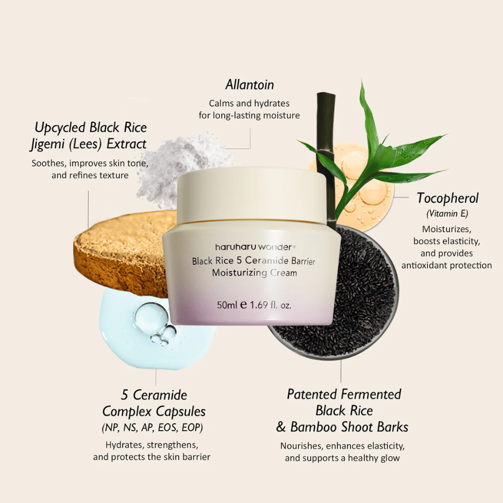Haruharu Wonder Black Rice 5 Ceramide Barrier Moisturizing Cream – vahvistaa ihon suojamuuria ja antaa syväkosteutusta