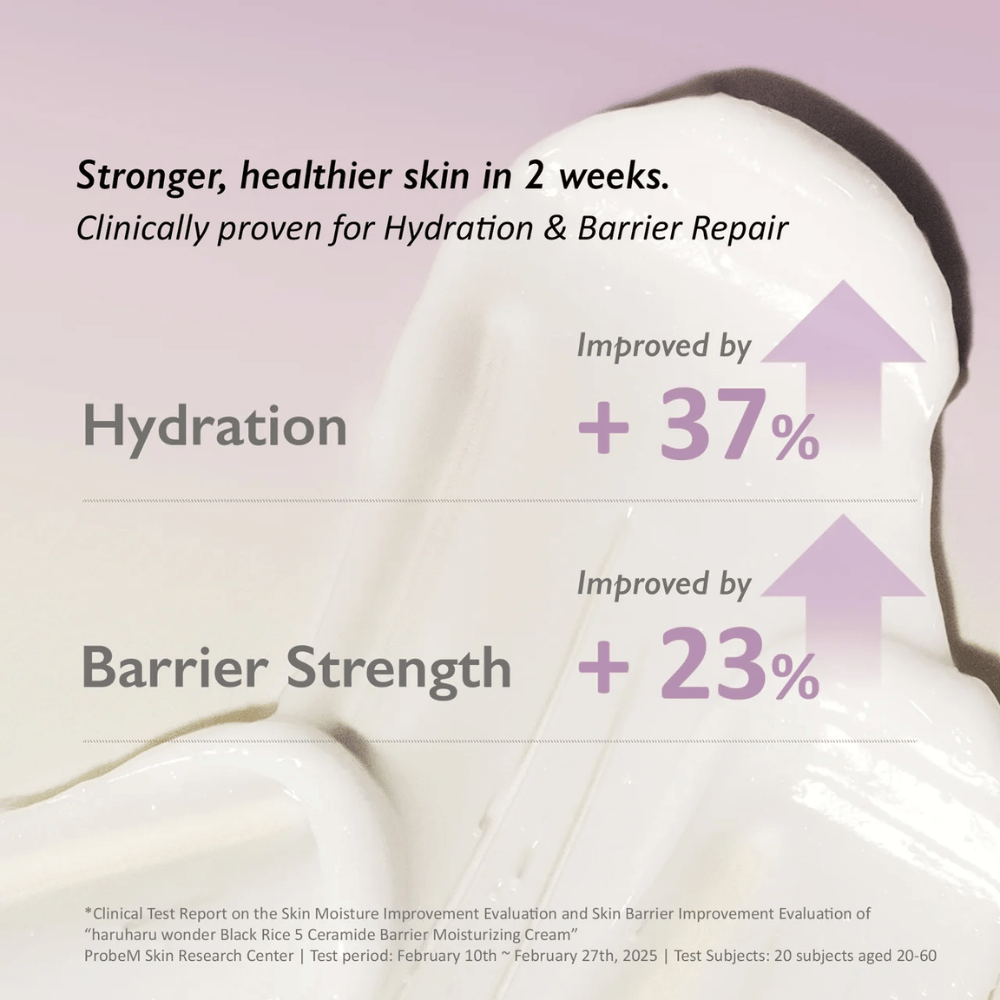 Haruharu Wonder Black Rice 5 Ceramide Barrier Moisturizing Cream – kosteuttava voide, jossa on viisi keramidia vahvistamaan ihon suojamuuria