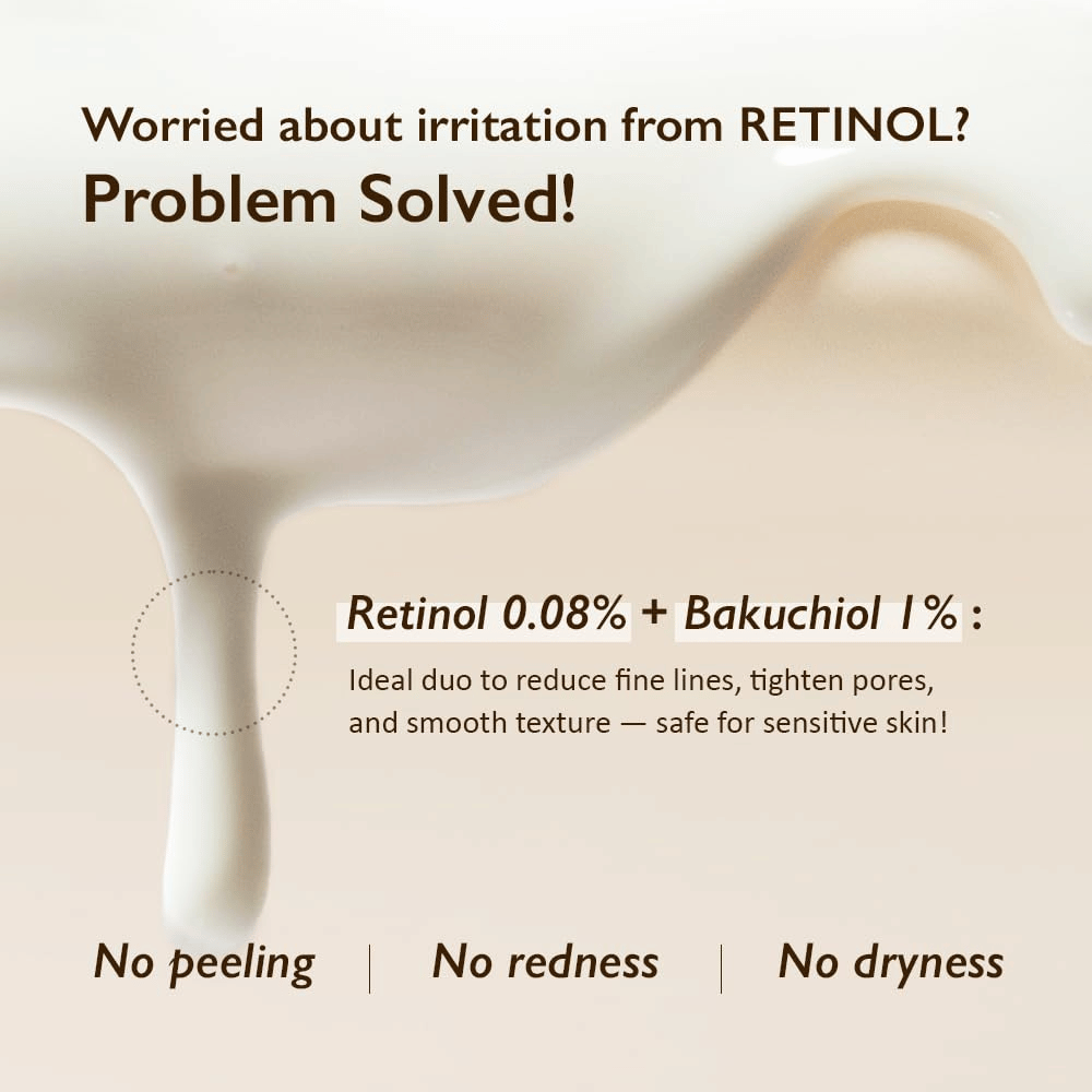 Haruharu Wonder Black Rice Night Knight Retinol Serum 0,08 % retinolia ja 1 % bakuchiolia sisältävä