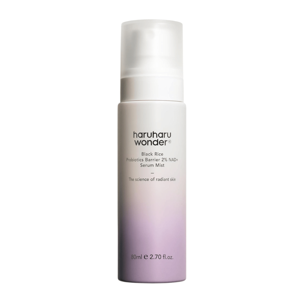 Haruharu Wonder Black Rice Probiotics Barrier 2% NAD+ Serum Mist 80 ml – korealainen seerumi kosteuttava ja hehkua antava mist