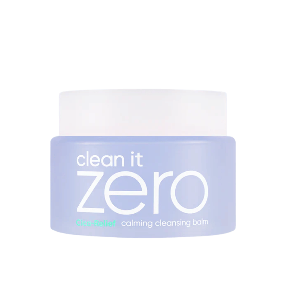 Clean It Zero Cica-Relief Calming Cleansing Balm alkuperäispakkauksessa, hellävarainen puhdistusbalmi CICA:lla, joka rauhoittaa ihoa ja poistaa meikin kuivattamatta.