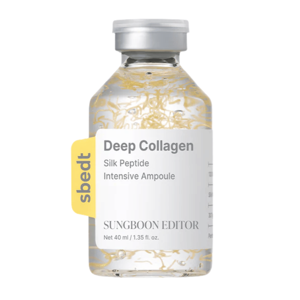 SUNGBOON EDITOR Deep Collagen Silk Peptide Intensive Ampoule – kollageeniseerumi peptideillä, jotka vahvistavat ihon suojakerrosta, kosteuttavat ja antavat iholle kiinteämmän ja nuorekkaamman ulkonäön.