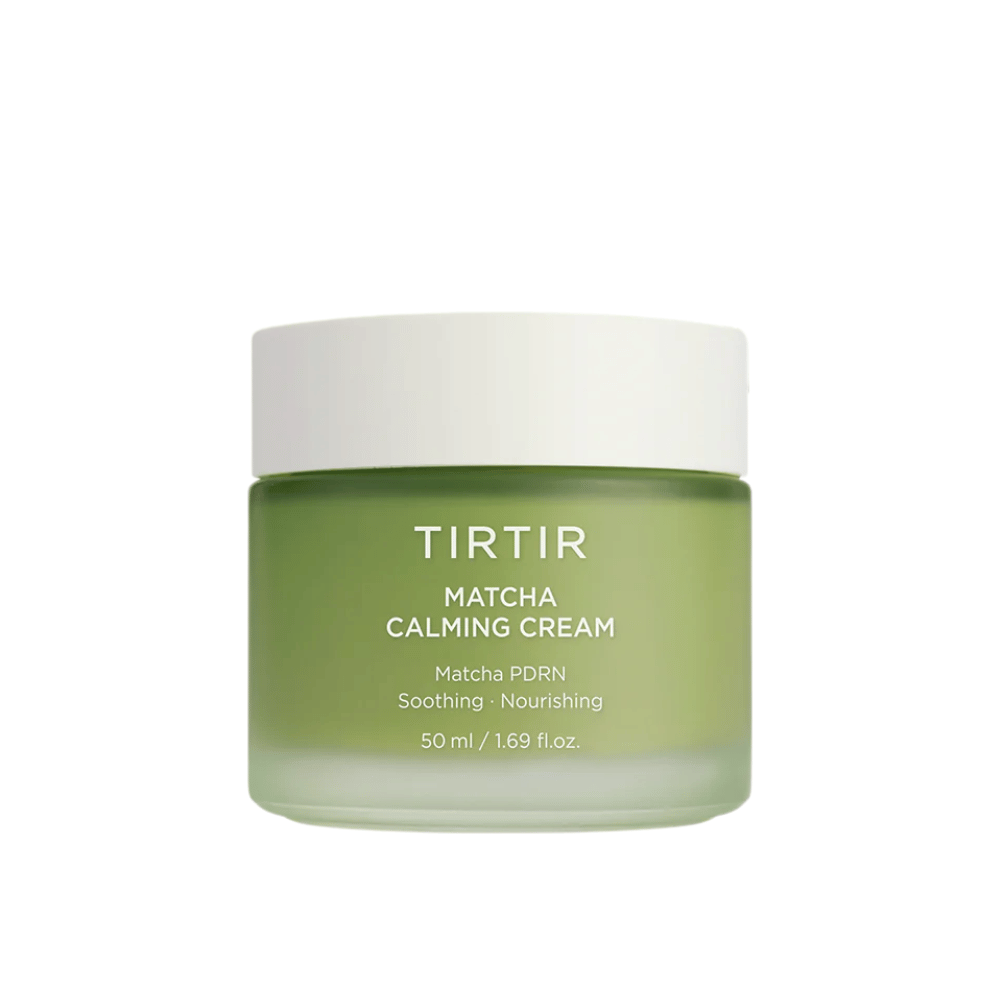 TIRTIR Matcha Calming Cream vähentää punoitusta ja ärsytystä, rauhoittaa herkkää ihoa ja antaa tasaisemman, tasapainoisemman ihonsävyn.