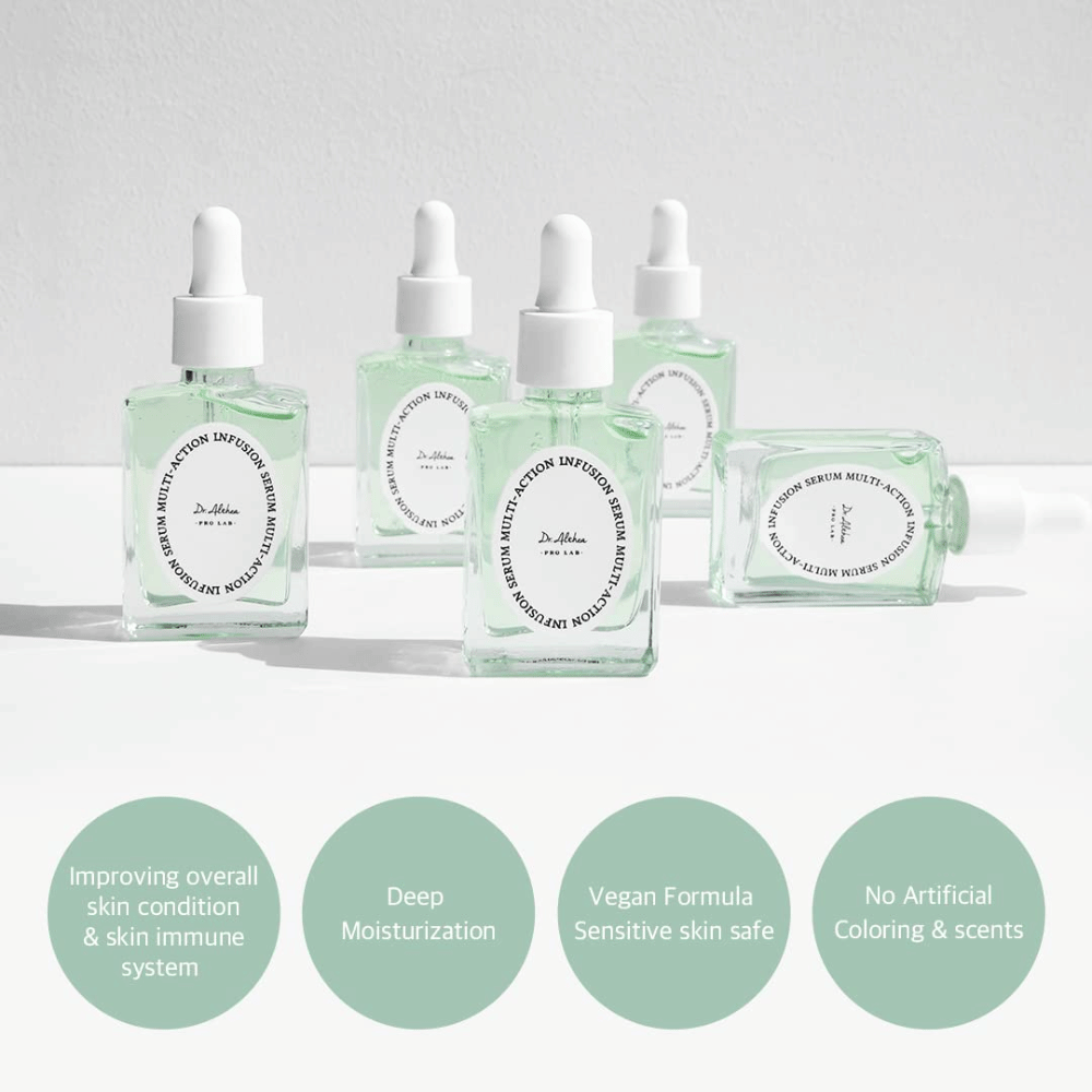 Dr. Althea Multi Action Infusion Serum joka vahvistaa ihon suojamuuria, antaa syvän kosteutuksen, sopii herkälle iholle ja antaa luonnollista hehkua.