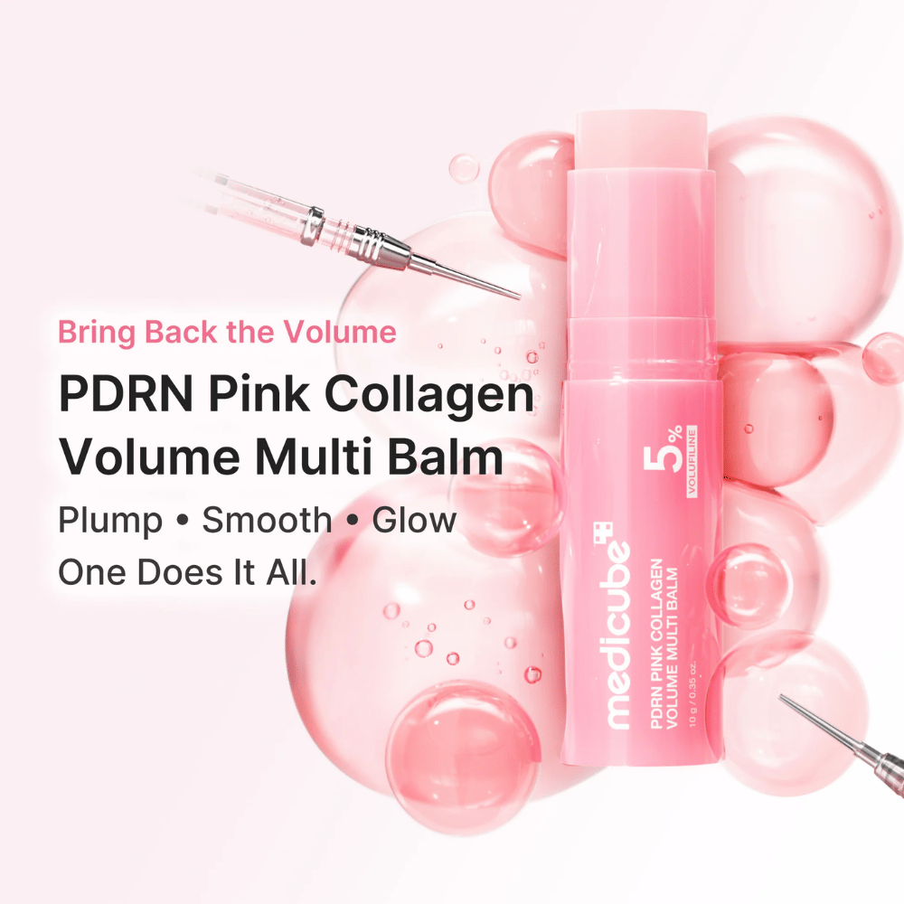 2. Medicube PDRN Pink Collagen Volume Multi Balm – kosteuttava balmipuikko täyteläisemmälle, pehmeämmälle ja hehkuvammalle iholle