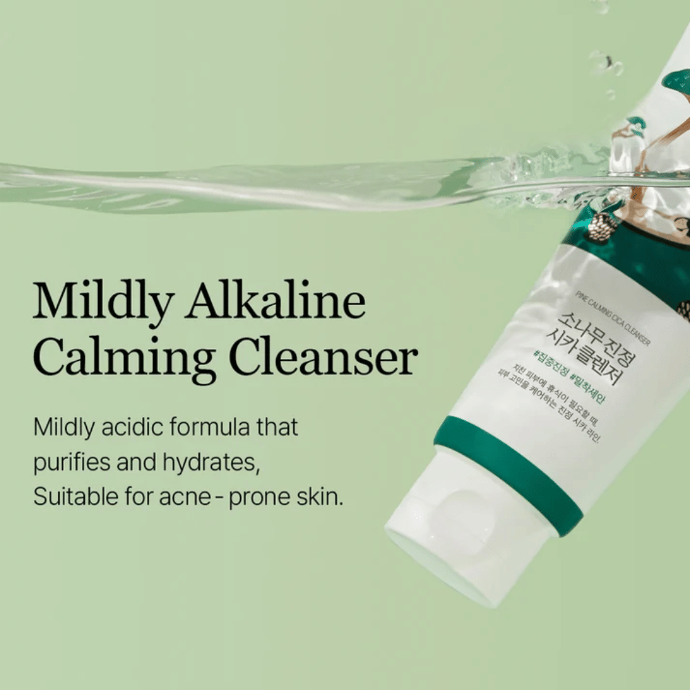 ROUND LAB Pine Calming Cica Cleanser – mieto kasvojenpuhdistusaine, joka puhdistaa ja kosteuttaa ihoa