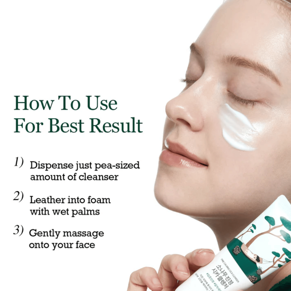 ROUND LAB Pine Calming Cica Cleanser – näin käytät puhdistusainetta parhaan tuloksen saavuttamiseksi