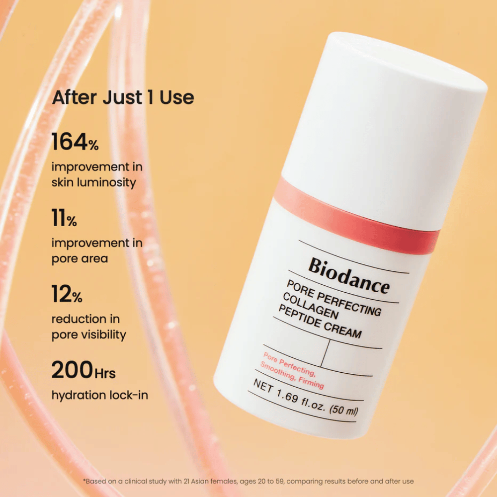 Biodance Pore Perfecting Collagen Peptide Cream tulos – minimoi huokosia, lisää hehkua ja tarjoaa 200 tunnin kosteutuksen