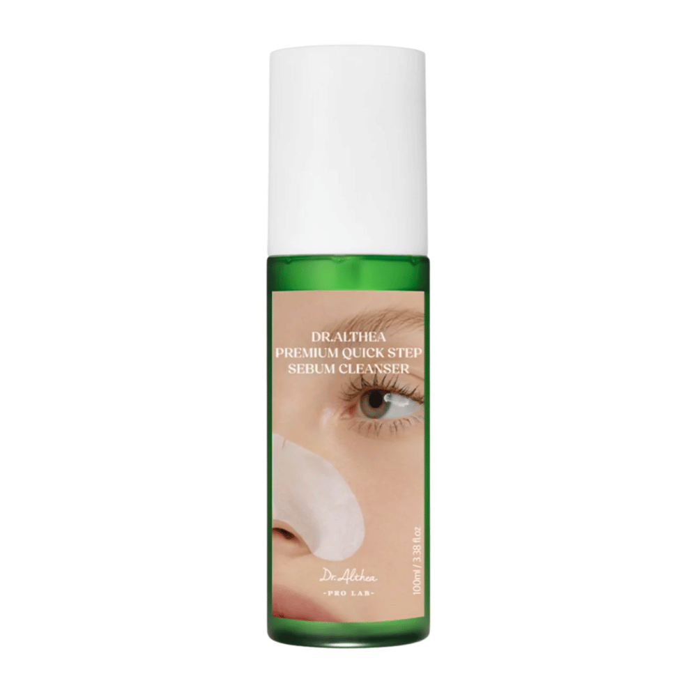 Dr. Althea Premium Quick Step Sebum Cleanser – kasvojen puhdistus, joka poistaa tehokkaasti talin, mustapäät ja epäpuhtaudet kuivattamatta ihoa.