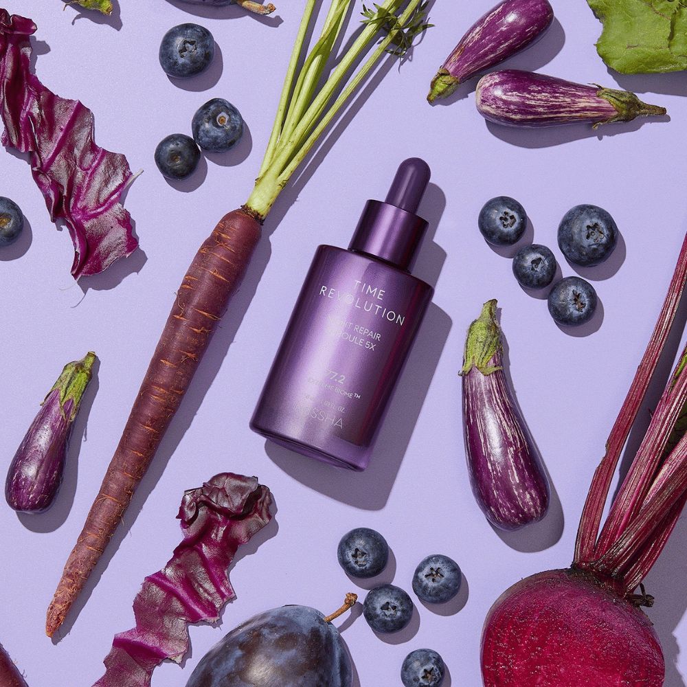 3. MISSHA Time Revolution Night Repair Ampoule 5X – korealaista ihonhoitoa fermentoiduilla ainesosilla ja Extreme Biome Complexilla
