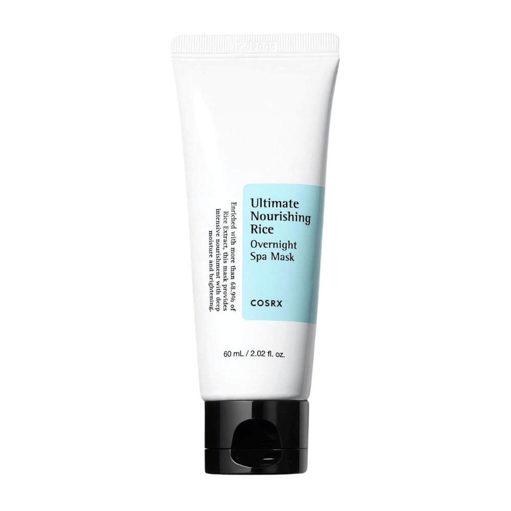 COSRX Ultimate Nourishing Rice Overnight Spa Mask 60 ml yönaamio riisiuutteella kosteutetulle ja kirkkaalle iholle