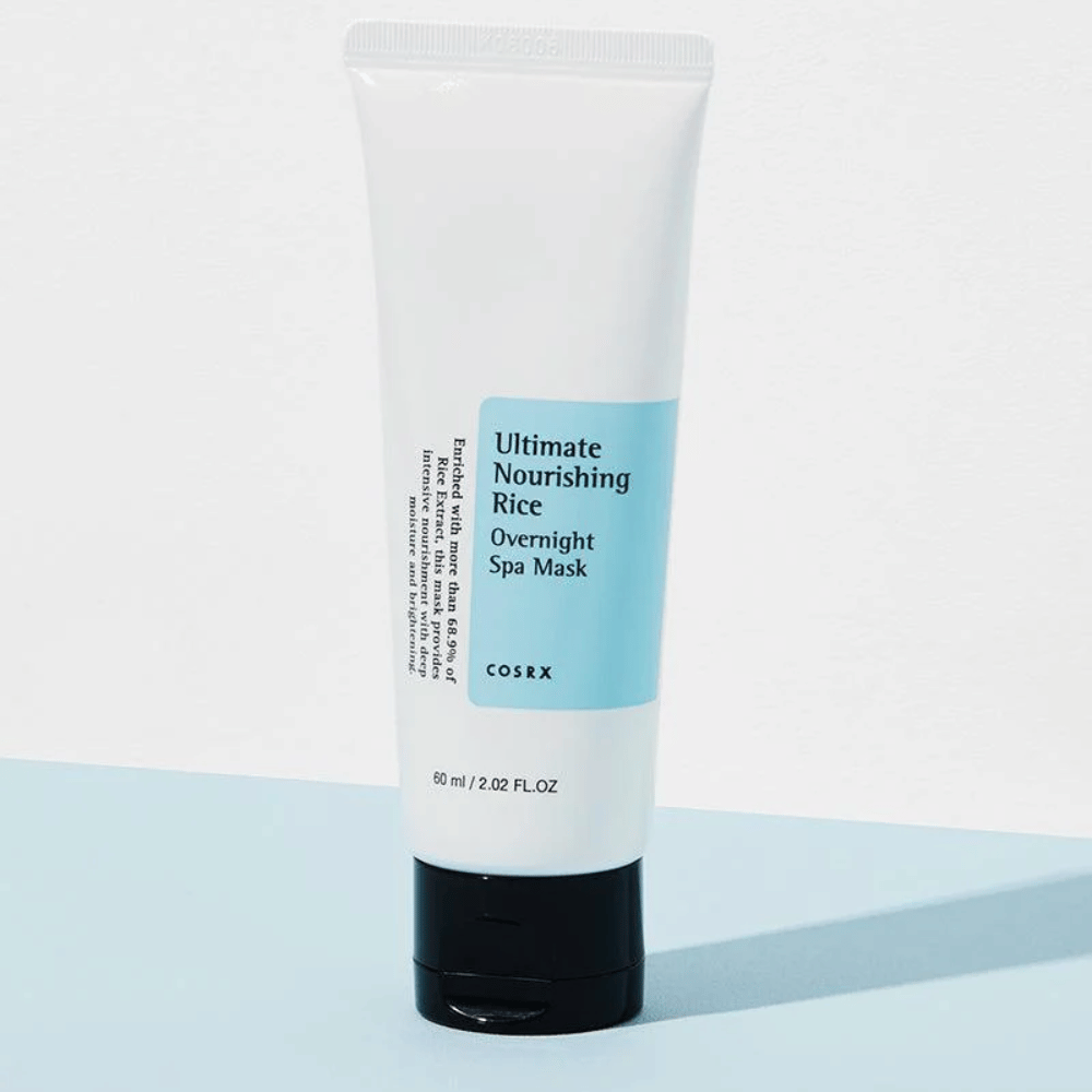 COSRX Ultimate Nourishing Rice Overnight Spa Mask 60 ml yönaamio riisiuutteella intensiiviseen kosteutukseen ja hehkuun